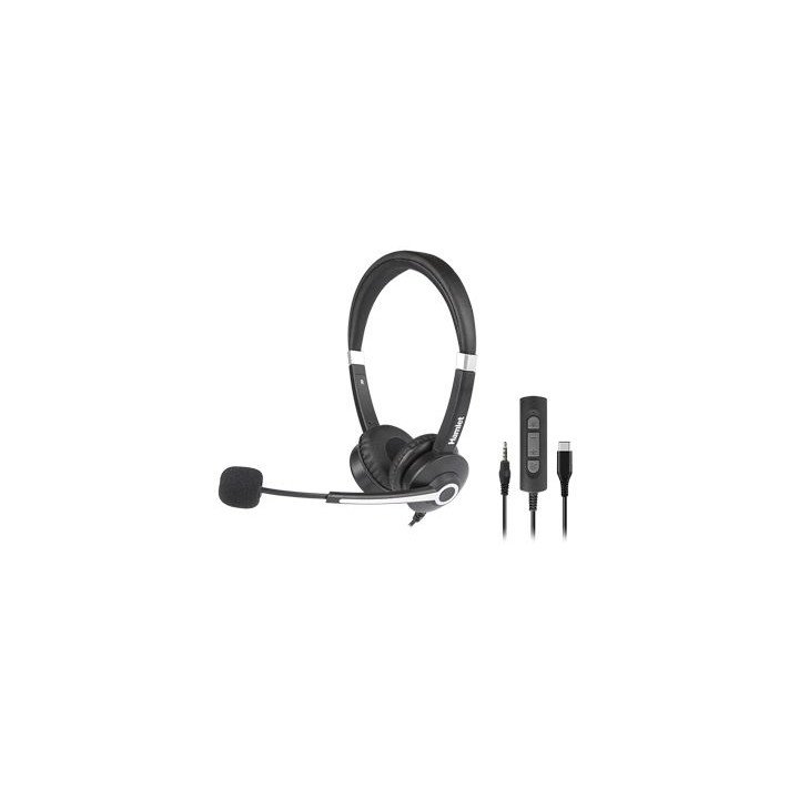 HAMLET CUFFIA BUSINESS BI AURALE - USB-C E JACK